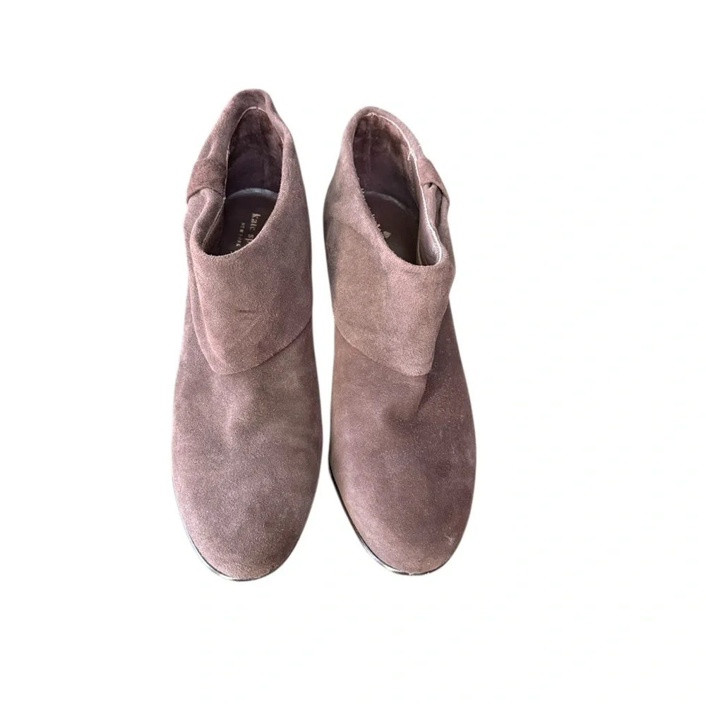 Kate Spade Suede slip on Ankle Booties Size 10M